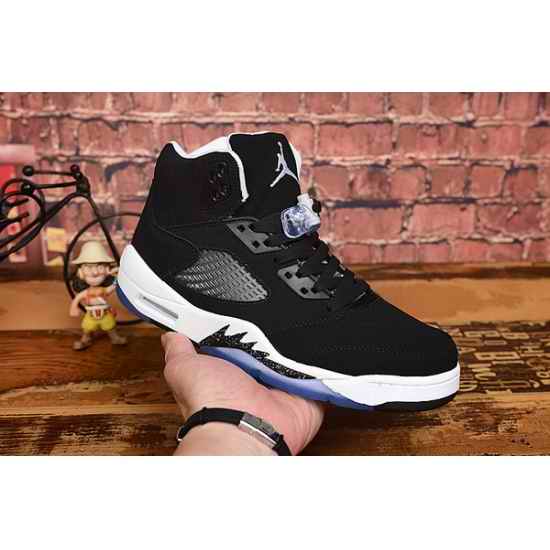 Air Jordan 5 Retro New Black Men Shoes